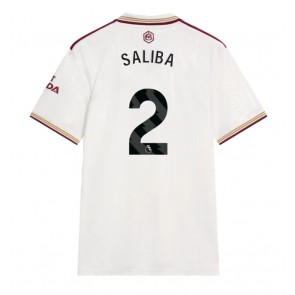 Arsenal William Saliba #2 Tredjetrøje 2025-26 Kortærmet